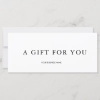 Modern Gift Certificate