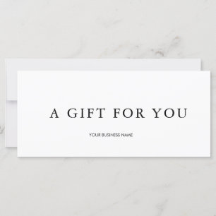 Modern Gift Certificate