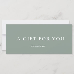 Modern Gift Certificate