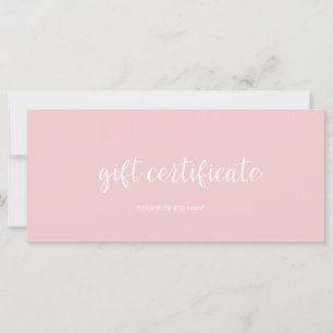 Modern Gift Certificate