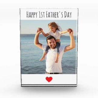 Modern Gift for Dad Grandad, Grandpa Birthday Gift Photo Block