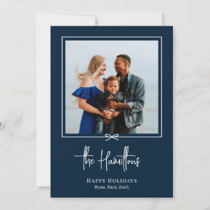 Modern Gift Photo Holiday Card Christmas Card