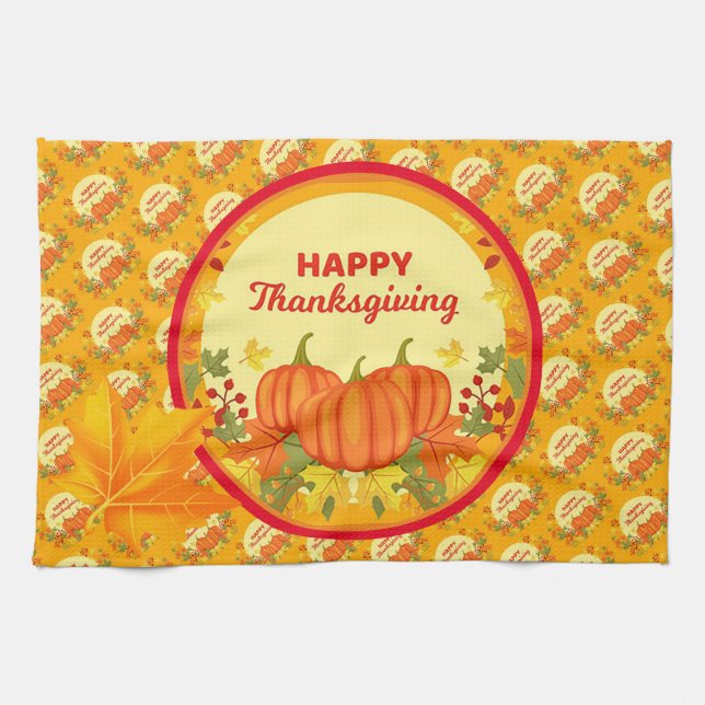 Modern Gift Thanksgiving Best Tea Towel (Horizontal)