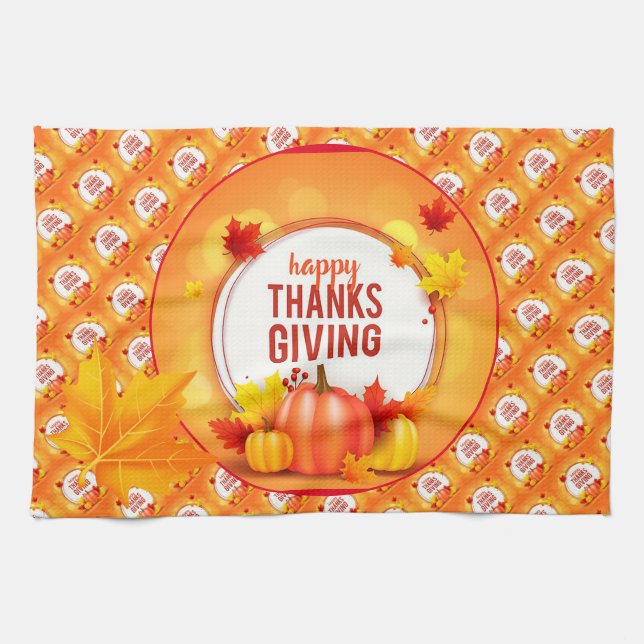 Modern Gift Thanksgiving Best Tea Towel (Horizontal)