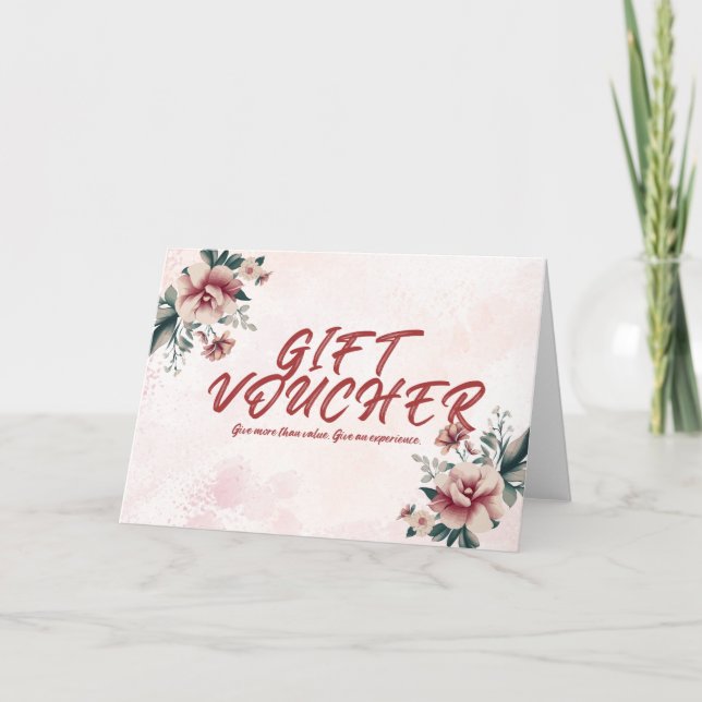 Modern Gift Voucher Card (Front)