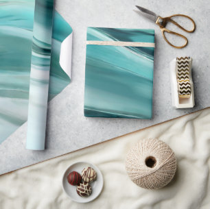 Modern Gift Wrapping-Emerald Green- Wrapping Paper