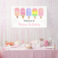 Modern Girl Popsicle Birthday