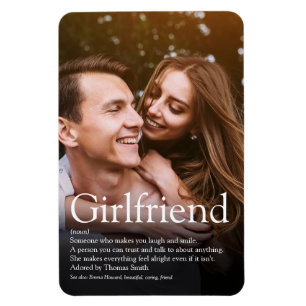 Modern Girlfriend Definition Photo Magnet