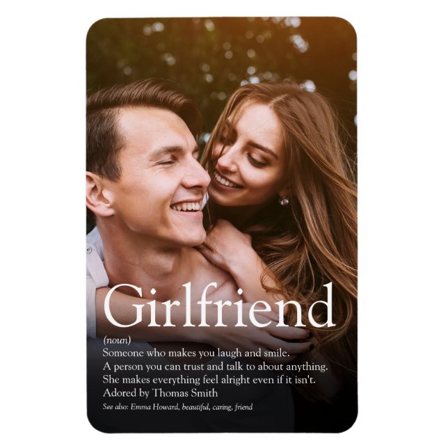Modern Girlfriend Definition Photo Magnet (Vertical)