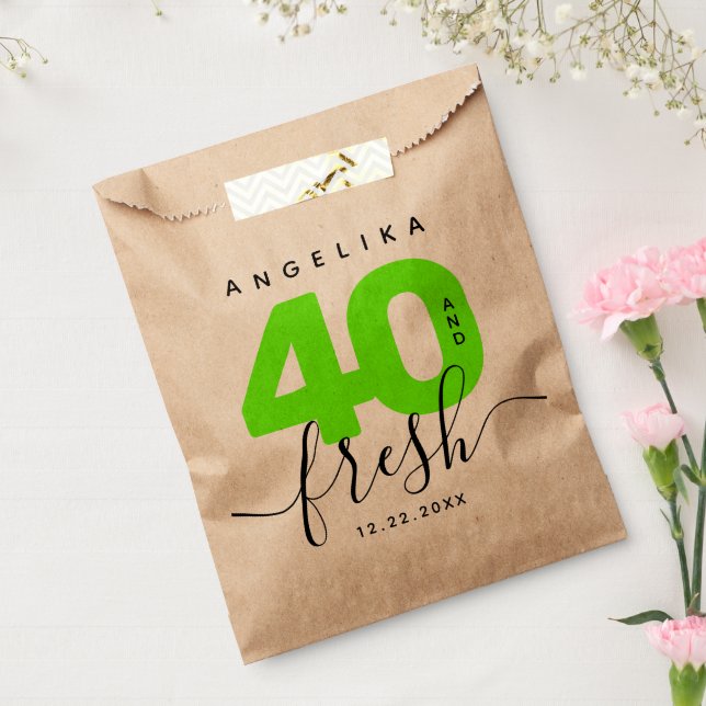 Modern Girly Bright Green 40 and Fresh Favour Bags (Sealed)