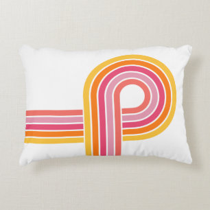 Modern Girly Colours Bold Stripes Pattern Decorative Cushion