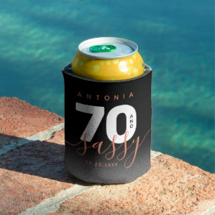 Modern Girly Copper 70 and Sassy Can Cooler