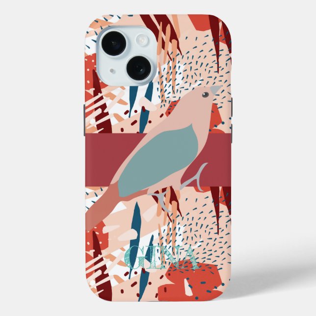 Modern Girly Cute Personalised Case-Mate iPhone Case (Back)