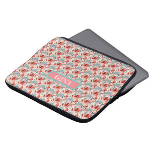 Modern Girly Cute Personalised  Laptop Sleeve