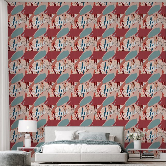 Modern Girly Cute Personalised Wallpaper (Bedroom)