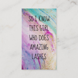 Modern Girly Marble Refer+a+Friend Referral Card