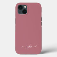 Modern Girly Rose Gold Pink Chic Personalised