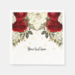 Modern Glam Chic Flowers for all occasions Napkin