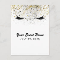 Modern Glam Gold Silver Black Eyelashes Beauty