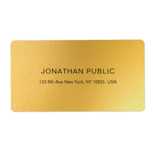 Modern Glamour Gold Plain Elegant Golden Shipping