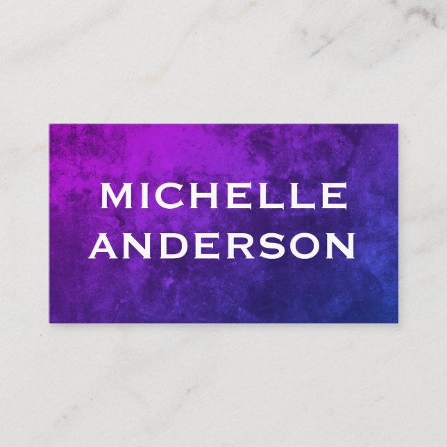 Modern Glamour Grunge Business Card (Front)