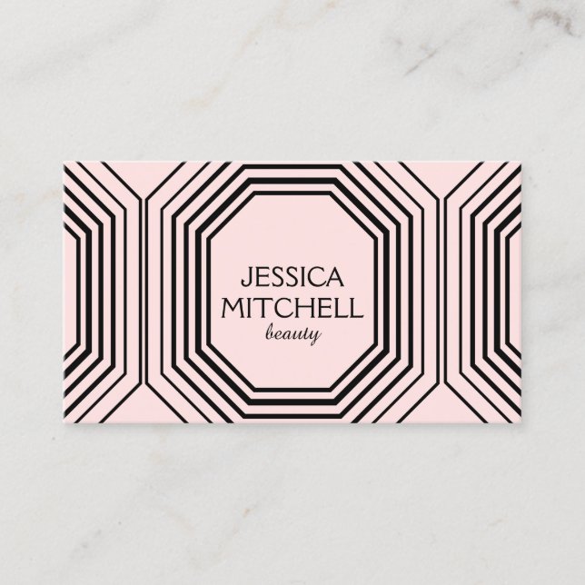 Modern Glamour II Beauty, Makeup, Fashion Boutique Business Card (Front)