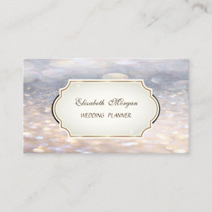 Modern Glamourous Elegant Proffesional Bokeh Business Card