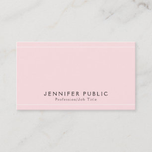 Modern Glamourous Plain Premium Silk Finish Luxury Business Card