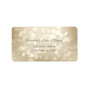 Modern Glamourous Stylish Bokeh Label