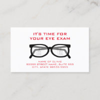 Modern Glasses Eye Exam Appointment Reminder
