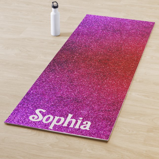 modern glitter background yoga mat (In Situ)