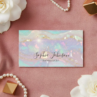 Modern Glitter Business Card