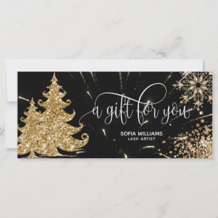 Modern Glitter Christmas Tree Snowflakes