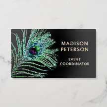 Modern Glitter Feather Event Planner