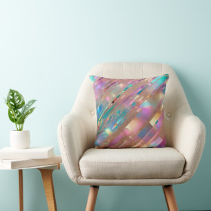 Modern Glitter Opal Holographic Collection Cushion