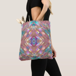 Modern Glitter Opal Holographic Collection Tote Bag