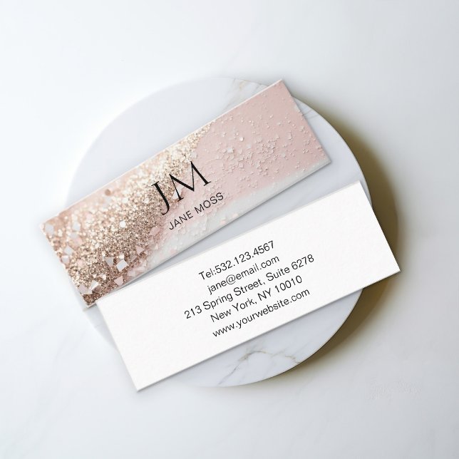 Modern Glitter Salon Business Card (Creator Uploaded)