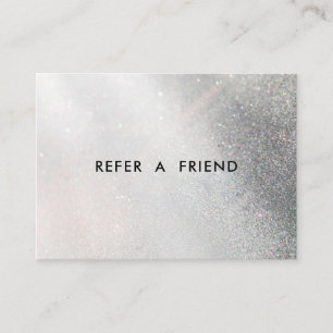 Modern Glitter Salon Discount Card