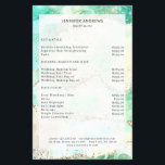 Modern  Glitter Salon Price List   Flyer<br><div class="desc">Modern,   glitter,  salon,  price list flyer. Edit your product in a few minutes by adding your data. You can change the font/colour/position by "further personalisation".</div>