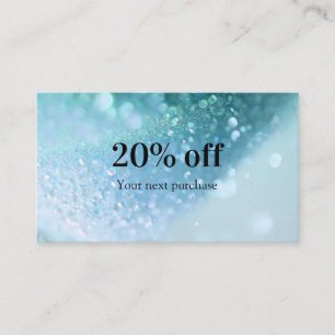 Modern Glitter Salon & Spa Business Card