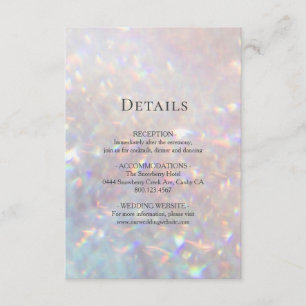 Modern Glitter Sparkle Enclosure Card