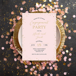 Modern Glitz Engagement Party Invitation