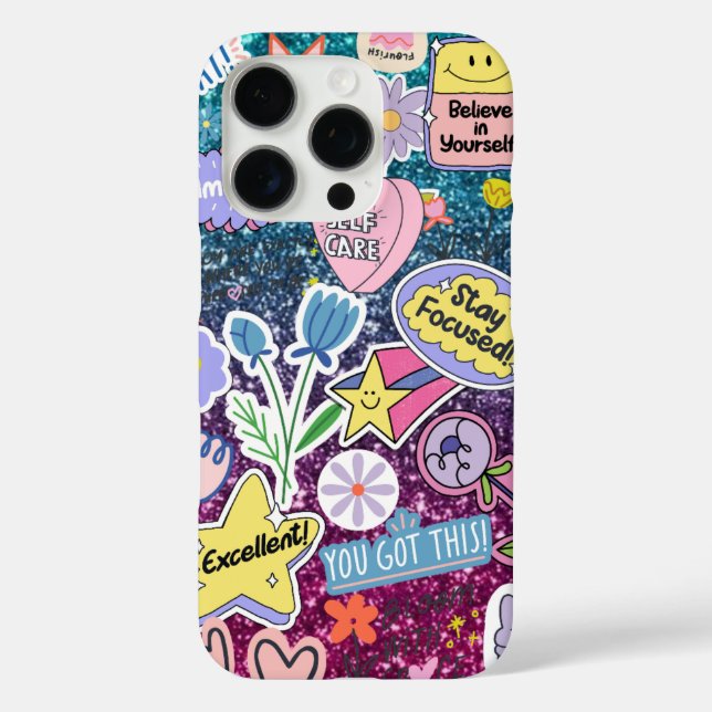 Modern glossy blue with elegant purple accents Case-Mate iPhone case (Back)