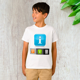 Modern Glossy Information Symbols T-Shirt