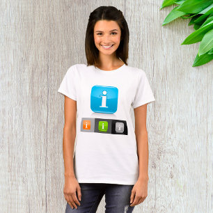 Modern Glossy Information Symbols T-Shirt