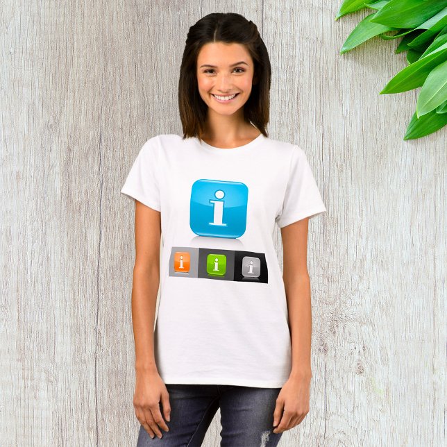 Modern Glossy Information Symbols T-Shirt (Creator Uploaded)