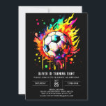 Modern Goal Editable Soccer Birthday Invitation<br><div class="desc">Step into the contemporary celebration with our Modern Goal Editable Soccer Birthday invitation. This sleek and stylish design effortlessly marries modern aesthetics with the thrill of soccer, creating an invitation that resonates with both kids and parents. The editable features make customisation a breeze, allowing you to seamlessly add your child's...</div>