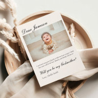 Modern Godparent Proposal Godfather Baptism
