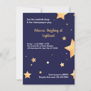 Modern gold birthday
