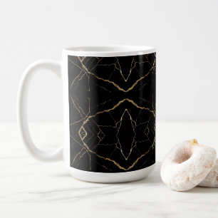 Modern Gold & black Marble Minimalist Luxury Coffee Mug